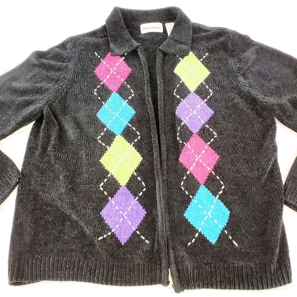 Alfred Dunner Large  Sweater Cardigan